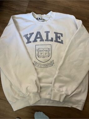 Yale White Crewneck Sweatshirt